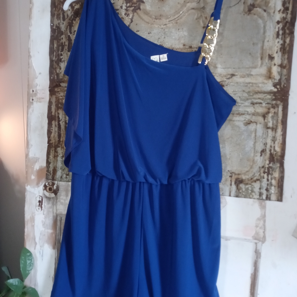 Royal blue romper